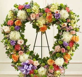 Sympathy Garden Floral Heart