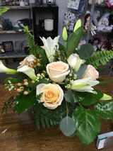 Peaches & Cream Floral Set/ Occasional or Sympathy
