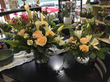 Peaches & Cream Floral Set/ Occasional or Sympathy