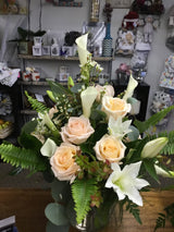 Peaches & Cream Floral Set/ Occasional or Sympathy